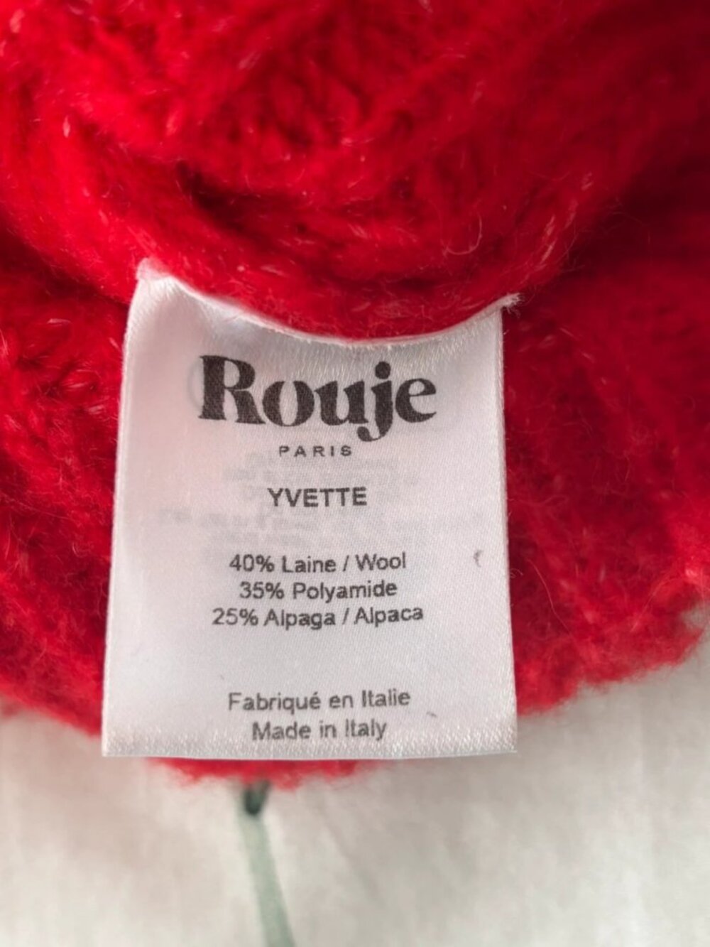 Rouje Paris Red Cropped Cardigan XS - Picture 3 of 4